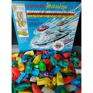 Vinage 9 Alka Seltzer Speed Boats Vending Machine Colorful New Old Stock SKU 293